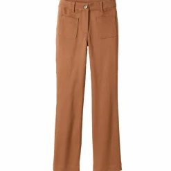 Pantalon bootcut, poches plaquées