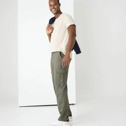 Pantalon cargo en sergé ultra stretch - L30