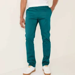 Pantalon chino élastiqué côtés