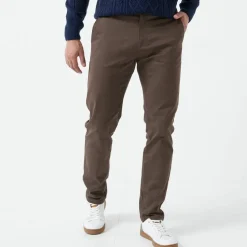 Pantalon chino élastiqué côtés