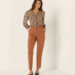 Pantalon cigarette, fluide