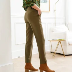 Pantalon cigarette, fluide