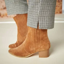 Pantalon cigarette 7/8ème, imprimé pied-de-poule