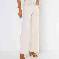 Pantalon couleur coupe large 5 poches
