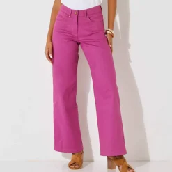 Pantalon couleur coupe large 5 poches