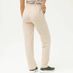 Pantalon coupe large molleton taille élastiquée