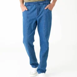 Pantalon denim léger élastiqué