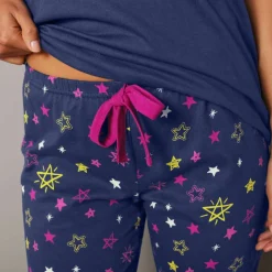 Pantalon de pyjama imprimé étoiles Estrella - coton