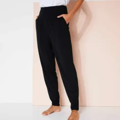 Pantalon de yoga en maille, coupe ultra confort
