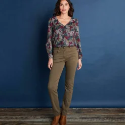 Pantalon droit gainant - grande stature entrej. 78 cm