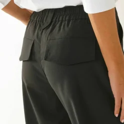 Pantalon droit large, uni