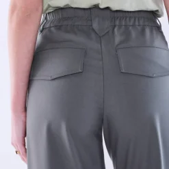 Pantalon droit large, uni