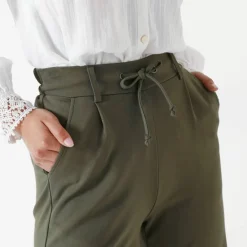 Pantalon droit, maille milano