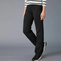 Pantalon droit maille taille élastiquée