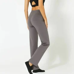 Pantalon droit maille taille élastiquée
