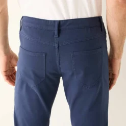 Pantalon droit 5 poches ceinture élastiquée invisible - L30