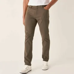 Pantalon droit 5 poches ceinture élastiquée invisible - L30