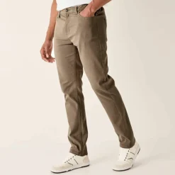 Pantalon droit 5 poches ceinture élastiquée invisible - L32