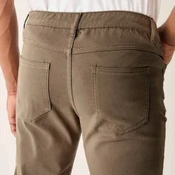 Pantalon droit 5 poches ceinture élastiquée invisible - L32