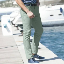 Pantalon droit 5 poches élastiqué côtés - L30