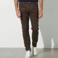 Pantalon droit 5 poches élastiqué côtés - L30