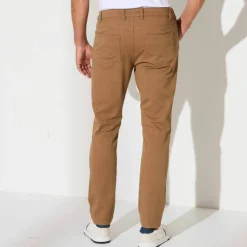 Pantalon droit 5 poches élastiqué côtés - L28