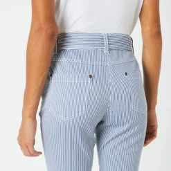 Pantalon droit rayé, Spécial Petites