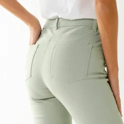 Pantalon droit sculptant, renfort gainant