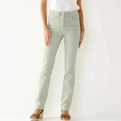 Pantalon droit sculptant, renfort gainant