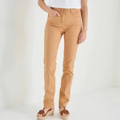 Pantalon droit sculptant, renfort gainant