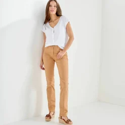 Pantalon droit sculptant, renfort gainant