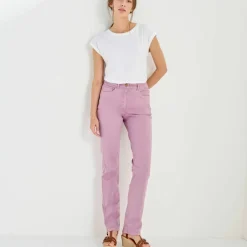 Pantalon droit sculptant, renfort gainant