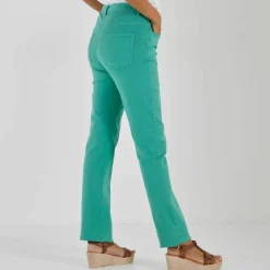 Pantalon droit sculptant, renfort gainant