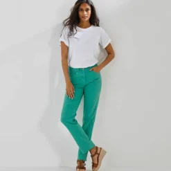 Pantalon droit sculptant, renfort gainant