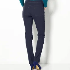 Pantalon droit stretch uni