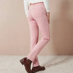 Pantalon droit stretch uni