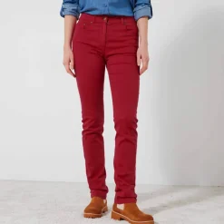 Pantalon droit stretch uni