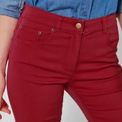 Pantalon droit stretch uni
