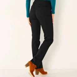 Pantalon droit "ultra confort" taille élastiquée