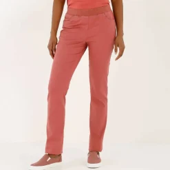 Pantalon droit "ultra confort" taille élastiquée