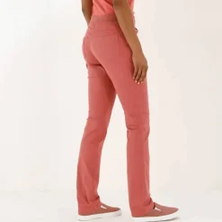 Pantalon droit "ultra confort" taille élastiquée