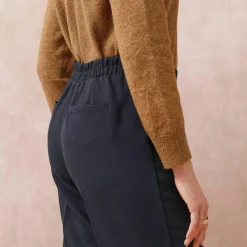Pantalon fluide effet pont