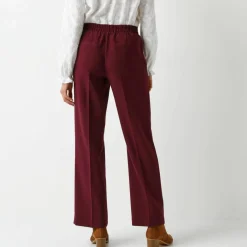 Pantalon fluide effet pont
