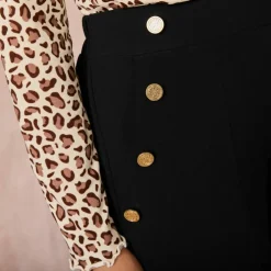 Pantalon fluide effet pont