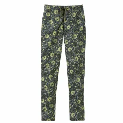 Pantalon fuselé, coton-lin imprimé ethnique