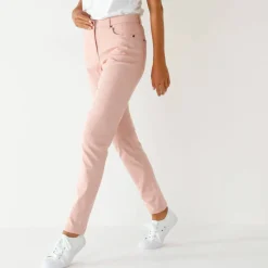 Pantalon fuselé couleur