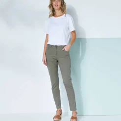 Pantalon fuselé couleur