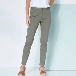 Pantalon fuselé couleur