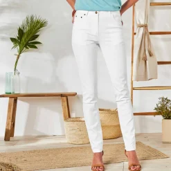 Pantalon fuselé couleur