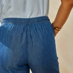 Pantalon fuselé, denim léger